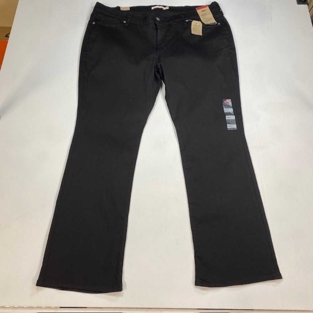 Levis Womens Classic Bootcut Hypersoft Jeans Black 22W Mid Rise 18883-0130 NWT